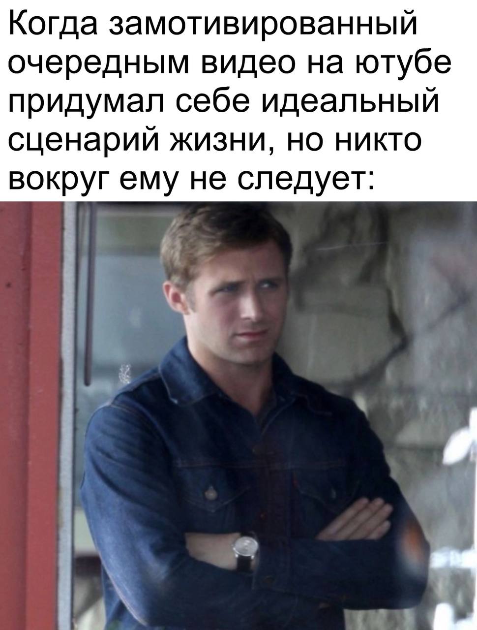 Когда замотивированный очередным видео на ютубе придумал себе идеальный сценарий жизни, но никто вокруг ему не следует: