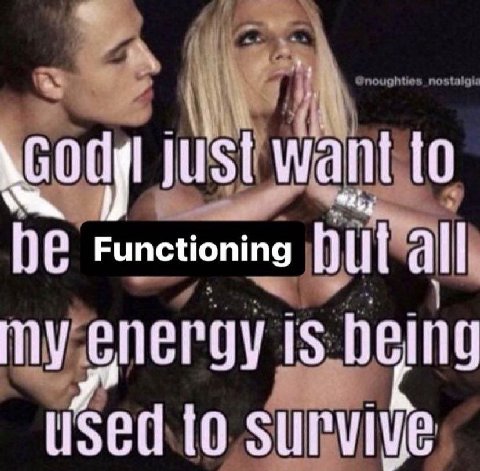 just want to he Functioning all IS uSed to surviye