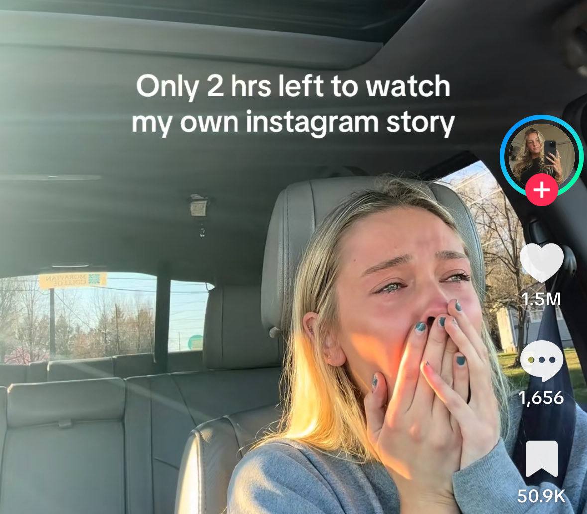 Only 2 hrs left to watch my own instagram story 1,656 [с 50.9К
