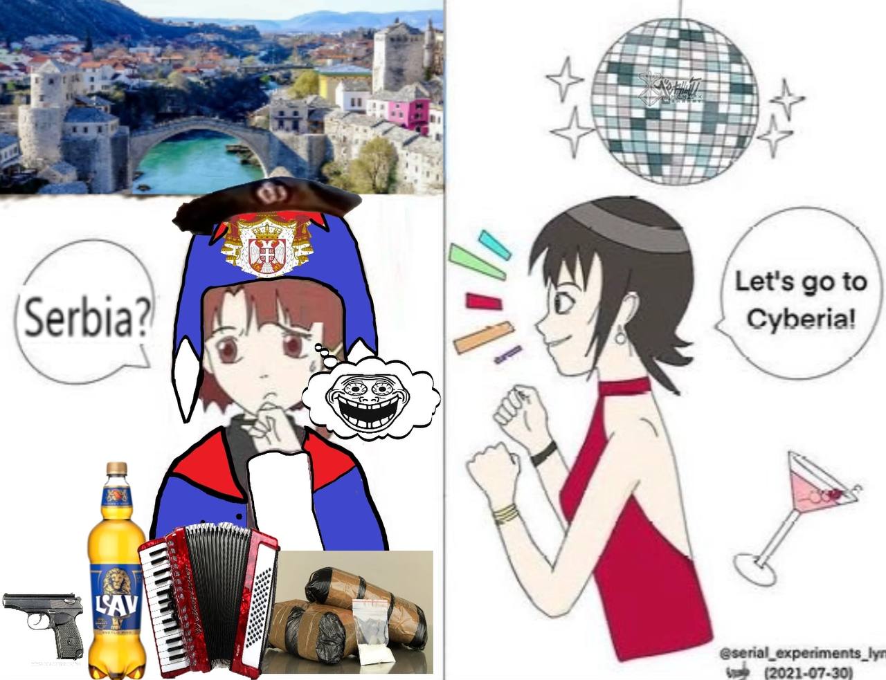 Я eet to Serbia? Cyberia! и CAV @serial_experiments. wee (2021-07-30)