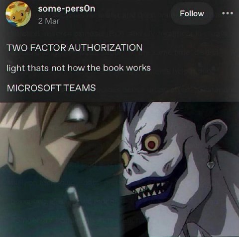 ее зоте-регзОп Follow a TWO FACTOR AUTHORIZATION light thats not how the book works MICROSOFT TEAMS 2