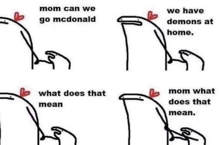 тот сап we have mcdonald home. mean does that mean.