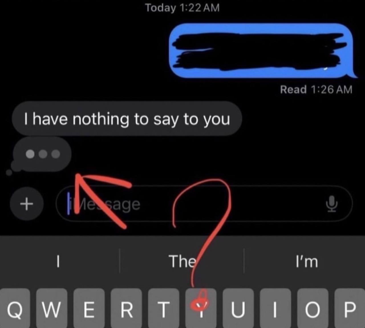 have nothing to say to you The