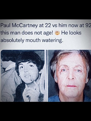 Paul McCartney at 22 him now at 92 this man does not age! He looks absolutely mouth watering. 7 «a