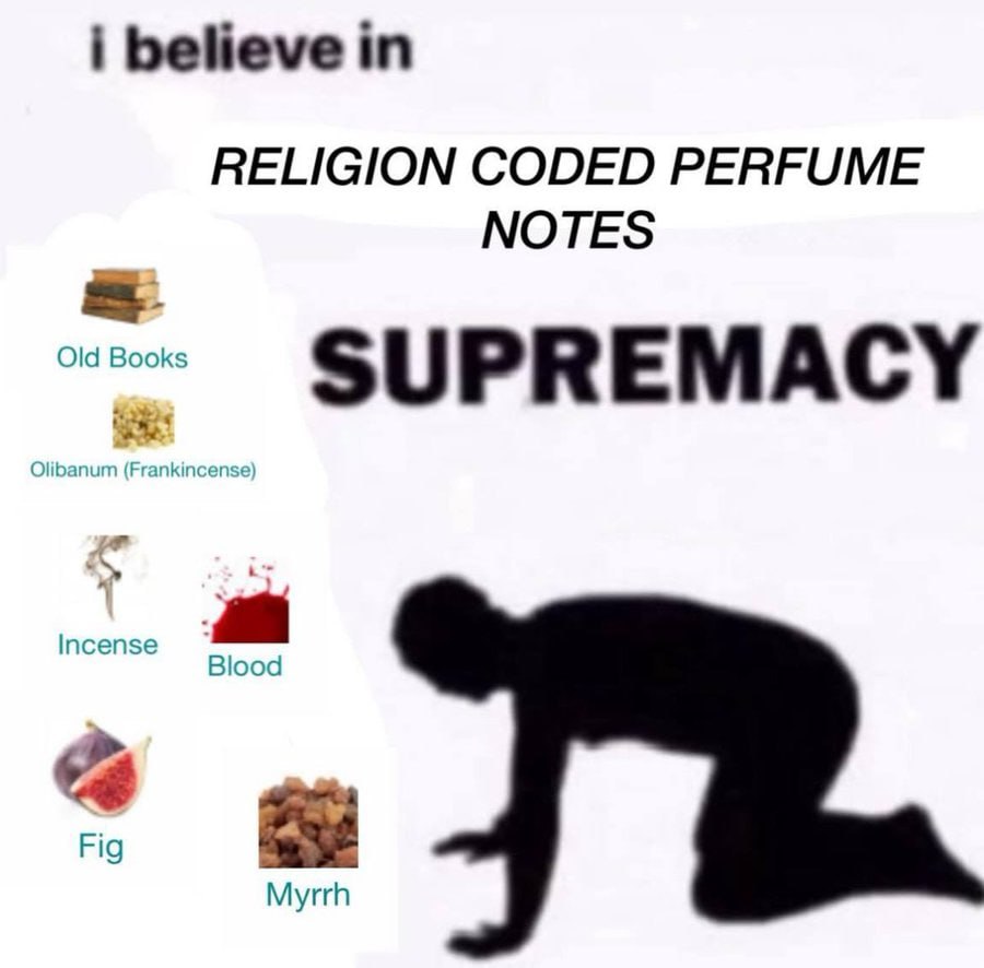 believe RELIGION CODED PERFUME NOTES SUPREMACY Blood Fig Myrrh