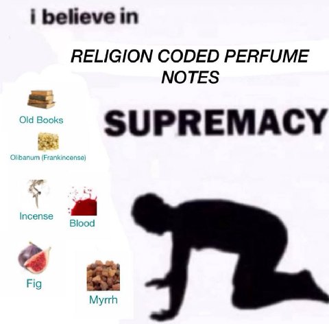 believe RELIGION CODED PERFUME NOTES SUPREMACY Blood Fig Myrrh