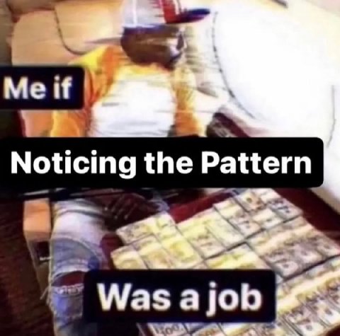 Мей Noticing the Pattern Was