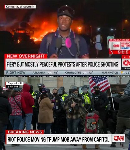 NEW OVERNIGHT FERY BUT MOSTLY PEACEFUL PROTESTS AFTER POLICE SHOOTING BREAKING NEWS RIOT POLICE MOVING TRUMP MOB AWAY FROM CAPITOL