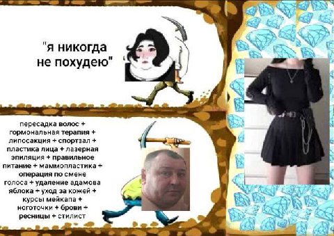 ‘A У "я никогда не похудею" у» пересадка волос гормональная терапия липосакция спортзал пластика лица лазерная эпиляция правильное питание маммопластика операция по смене голоса удаление адамова яблок