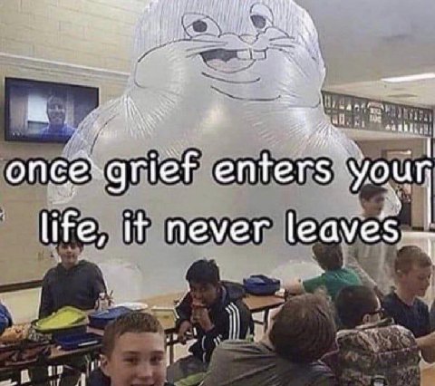 once-grief enters ‘youn life, it never