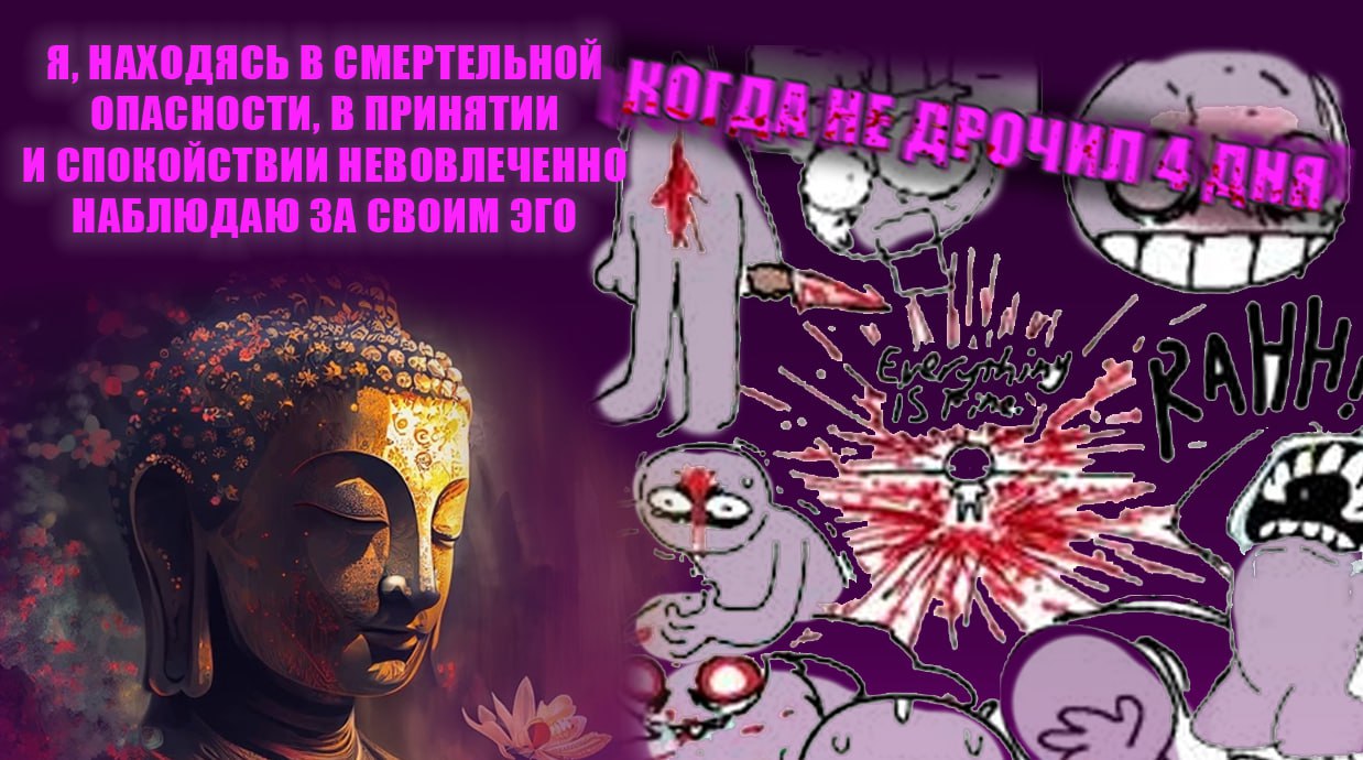 Я, НАХОДЯСЬ В СМЕРТЕЛЬНОЙ ОПАСНОСТИ, В ПРИНЯТИИ И СПОНОЙСТВИИ НАБЛЮДАЮ ЗА СВОИМ ЭГО