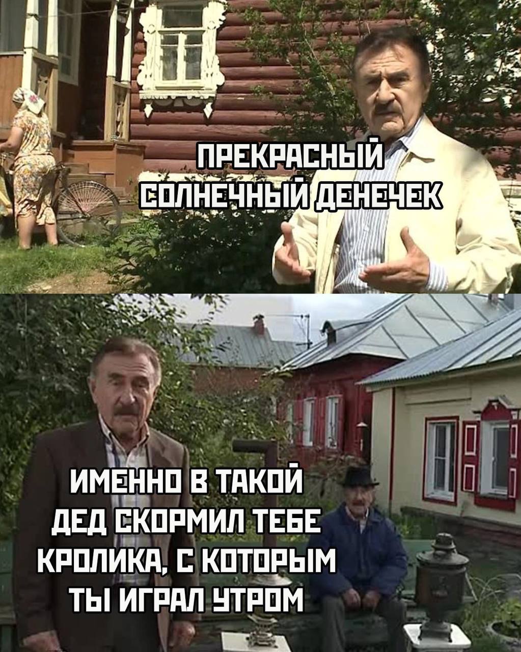 4 ПРЕКРАСНЫЙ ВОЛНЕЧНЫЙ ДЕНЕЧЕК 227 ИМЕННО В ТАКОИ ДЕД СКОРМИЛ ТЕБЕ КРОЛИКА, С КОТОРЫМ ТЫ ИГРАЛ УТРОМ