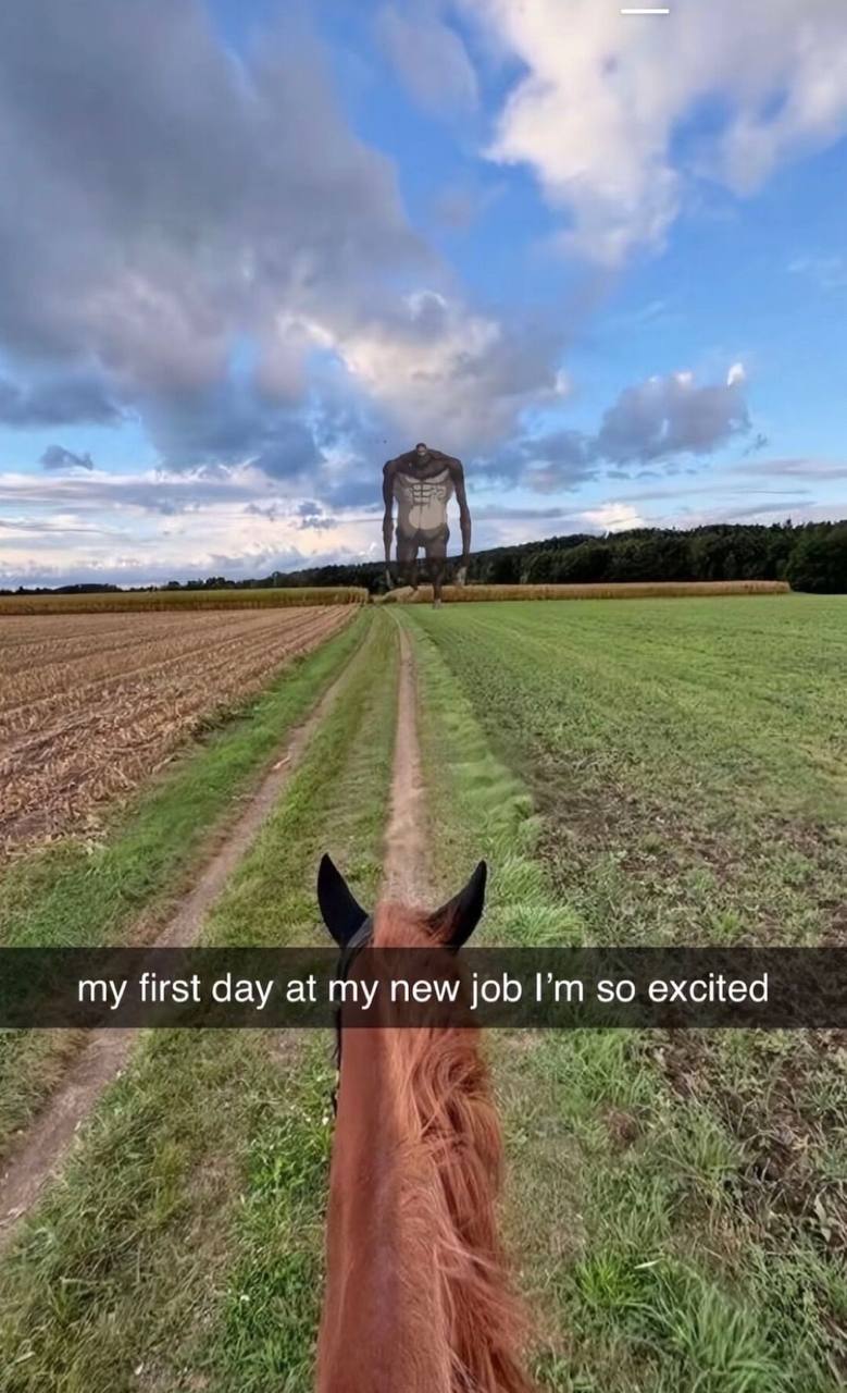 my first day at my new job so excited