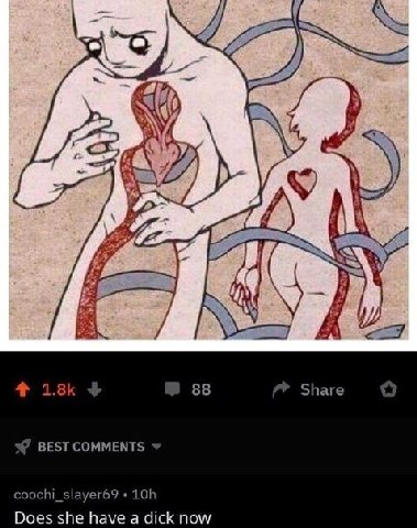 4% 88 Share BEST COMMENTS coochi_slayer69 Does she have a dick now