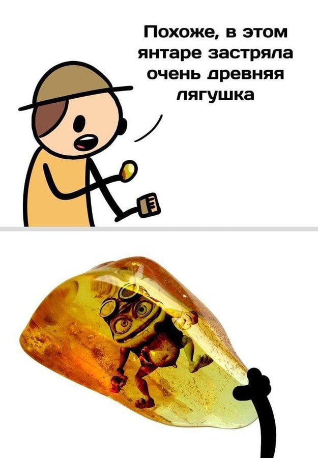 Похоже, в этом янтаре застряла очень древняя