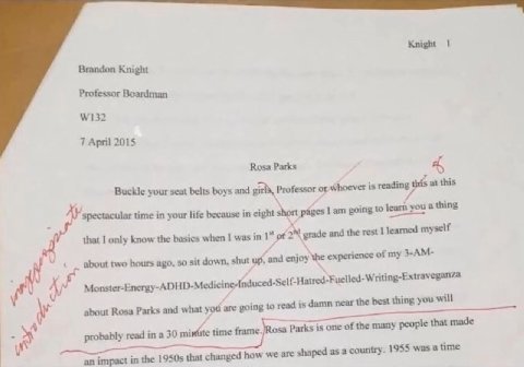 Knight Brandon Knight Professor Boardman 7 April 2015 Rosa Parks Buckle your seat belts boys and girls, or whoever is reading at this learn you a thing time in your life because in cight short pages g