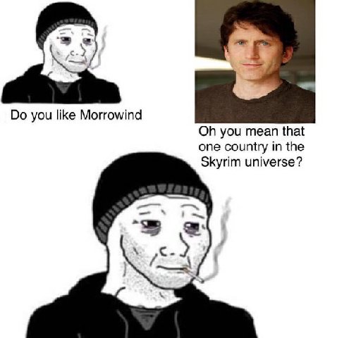 you like Morrowind you mean that One country in the Skyrim universe?