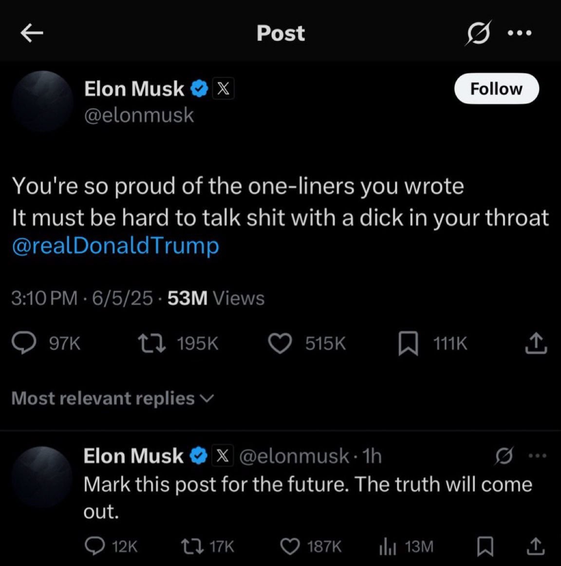 Post (9... Еюп Роном You're so proud of the one-liners you wrote It must be hard to talk shit with a dick in your throat Mark this post for the future. The truth will come out.