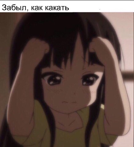 Забыл, как какать