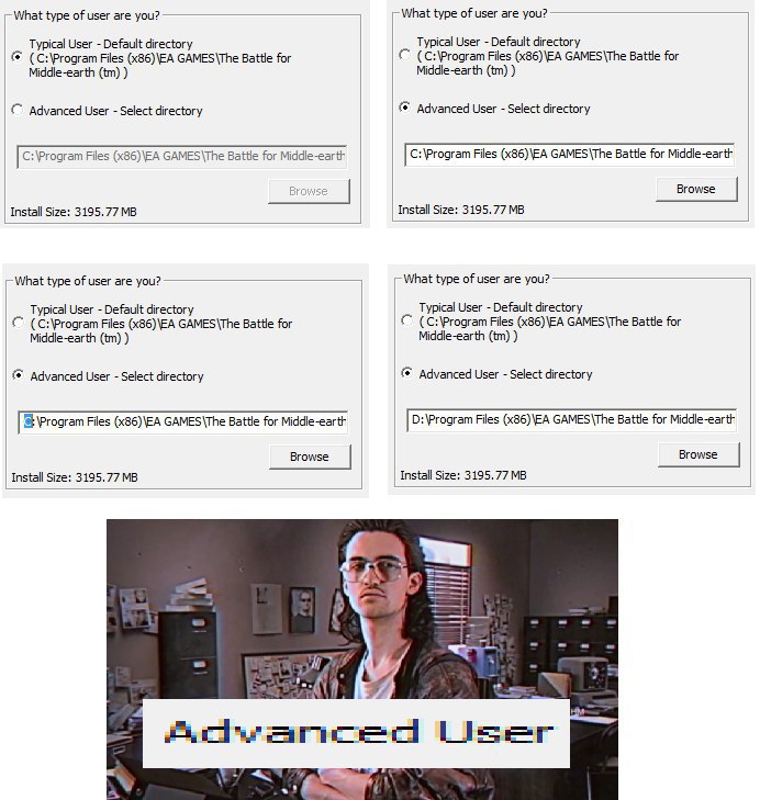 What type of user are you? What type of user are you? Typical User Default directory Typical User Default directory (C:\Program Files (x86)\EA Battle for (C:\Program Files (x86)\EA Battle for Middle-e
