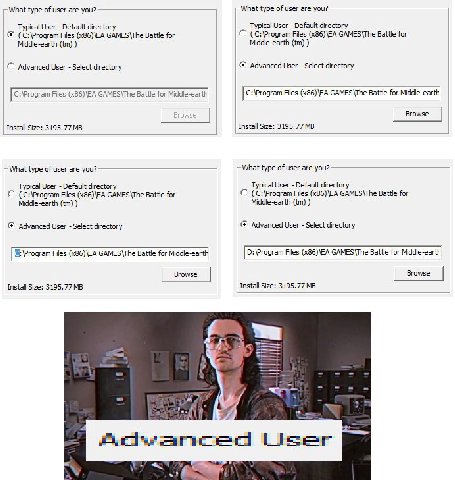 What type of user are you? What type of user are you? Typical User Default directory Typical User Default directory (C:\Program Files (x86)\EA Battle for (C:\Program Files (x86)\EA Battle for Middle-e