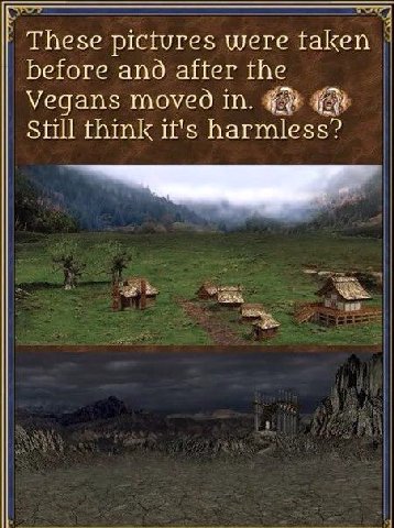 These pictures were before ano after the Vegans тоуед in. 88 Still think it's harmless?