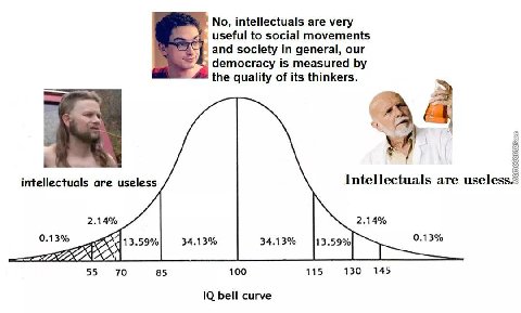 No, intellectuals are very useful to social movements and society in general, our democracy is measured the quality of its thinkers. intellectuals are useless Intellectuals are useless= 2.14% 2.14% 0.