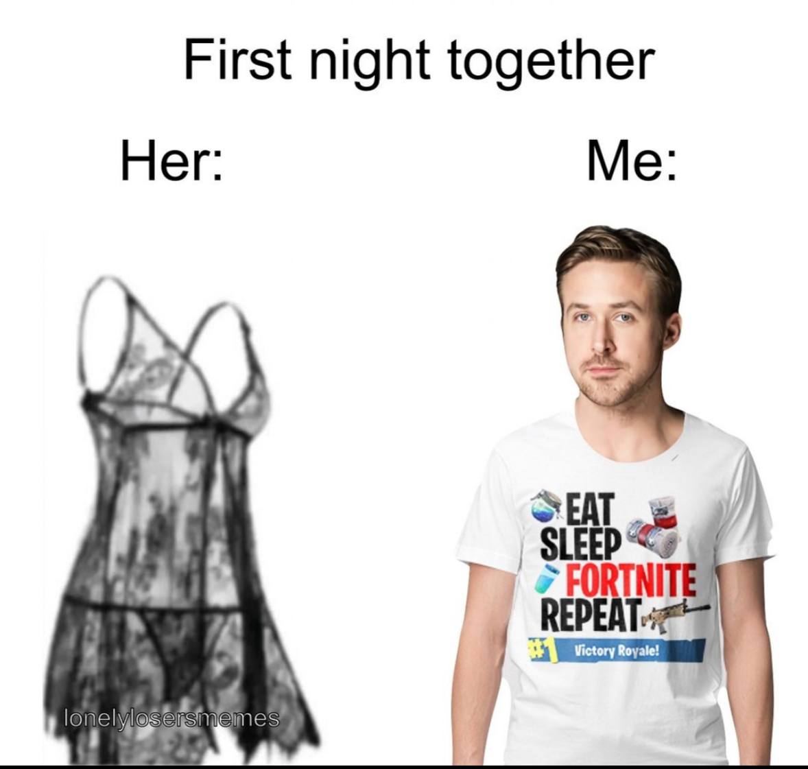 First night together Her: Me: 2 A