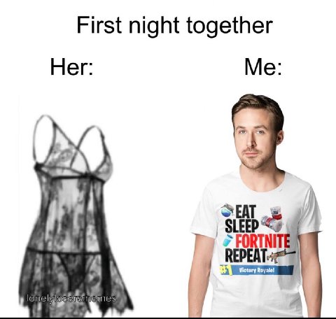 First night together Her: Me: 2 A