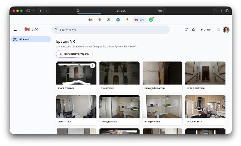 jmail.world JVR IVR С Search rooms Jemini о о All Rooms Epstein 384 Gaussian splat reconstructions from publicly released photos from the DOJ Tour Epstein's Property Front Entrance Street View Damaged