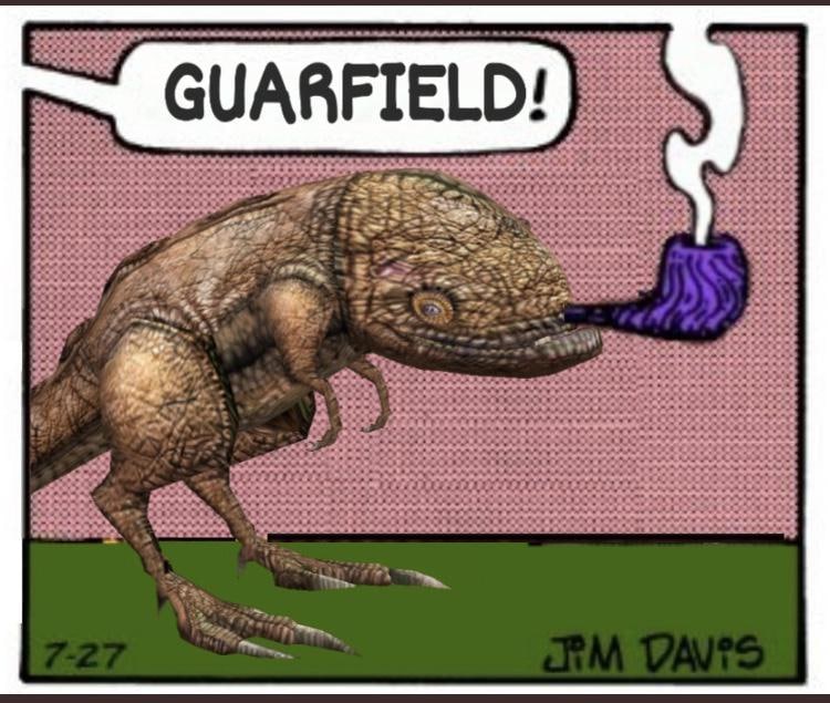 GUARFIELD: wee aye as a ote ВАА at 5. eee и ate ewes ane we A vas me Ate aye ale, ave we an an vine we
