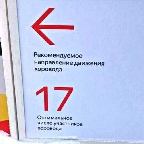 Рекомендуемое направление движения хоровода Оптимальное число участников хоровода