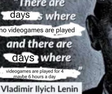 аге у where о videogames are played and there are where \Мадити Lenin