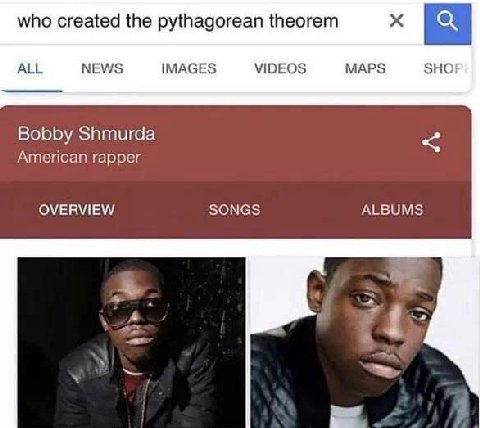 who created the pythagorean theorem ALL NEWS IMAGES VIDEOS MAPS SHO! Bobby Shmurda American rapper OVERVIEW SONGS ALBUMS