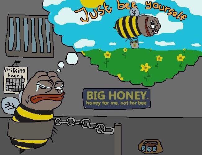 BIG HONEY. honey for me, not for bee