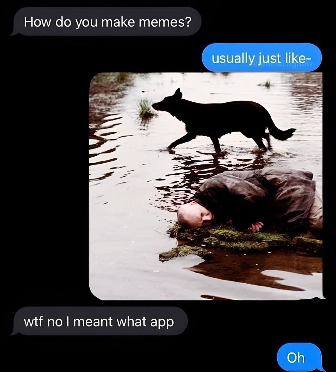 How you make memes? usually just like- a Я wtf по meant what app