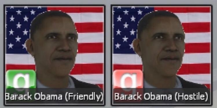 Barack Obama (Friendly Barack Obama (Hostile)