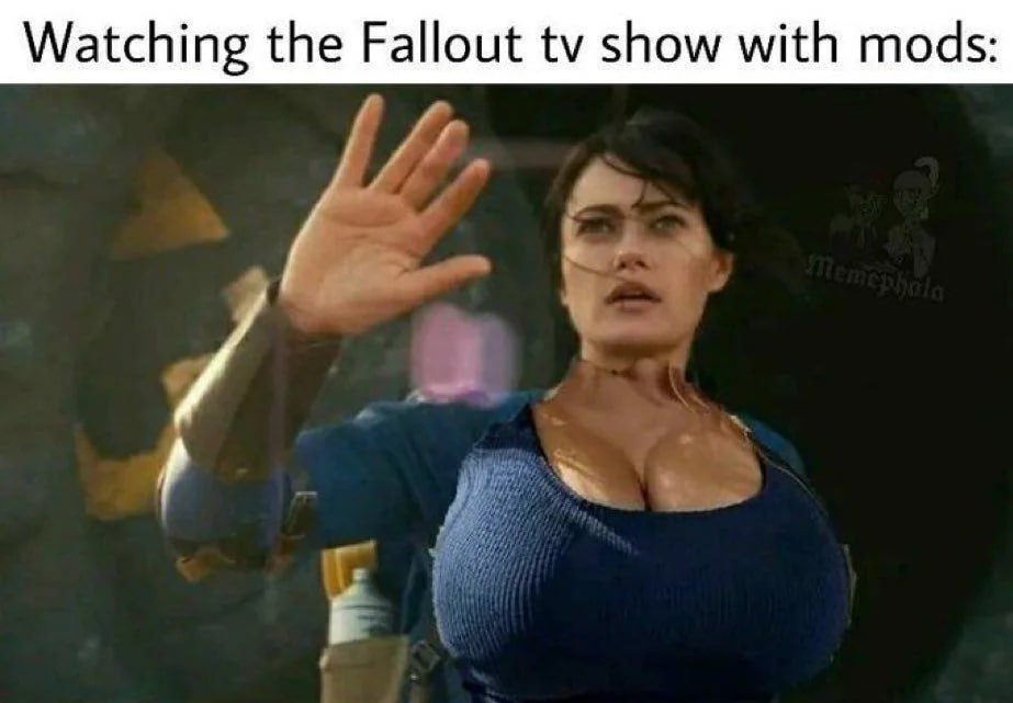 Watching the Fallout show with mods
