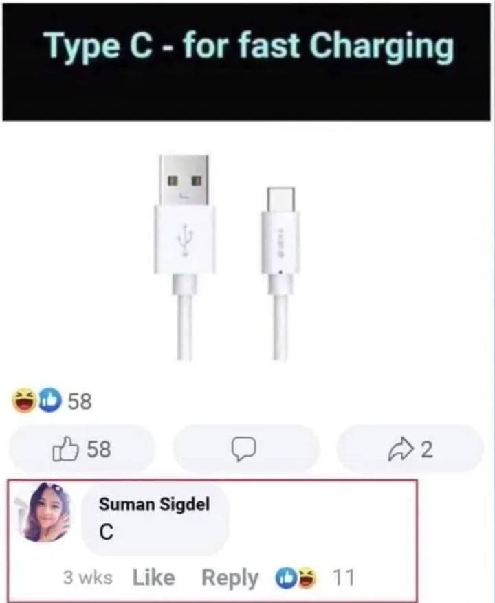 Туре С for fast Charging a 58 58 Suman Sigdel С