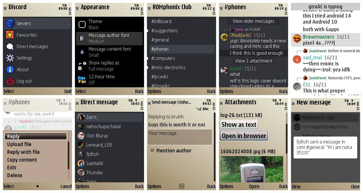 https://github.com/gtrxAC/discord-j2me