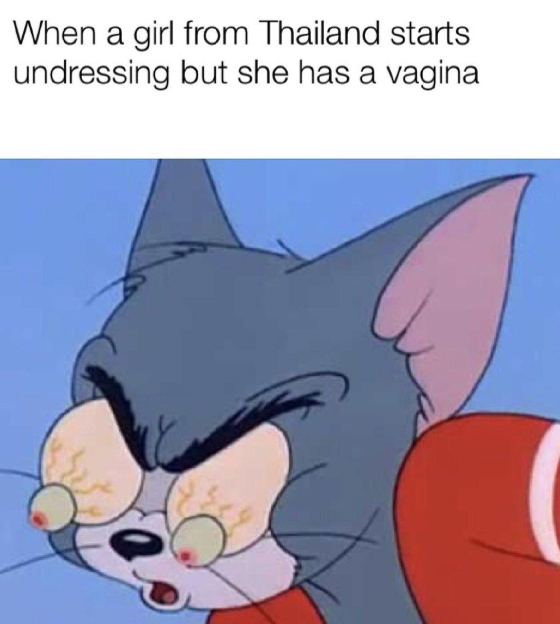 When а girl from Thailand starts undressing but she has a vagina