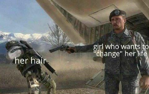 girl who wants to her life her hair