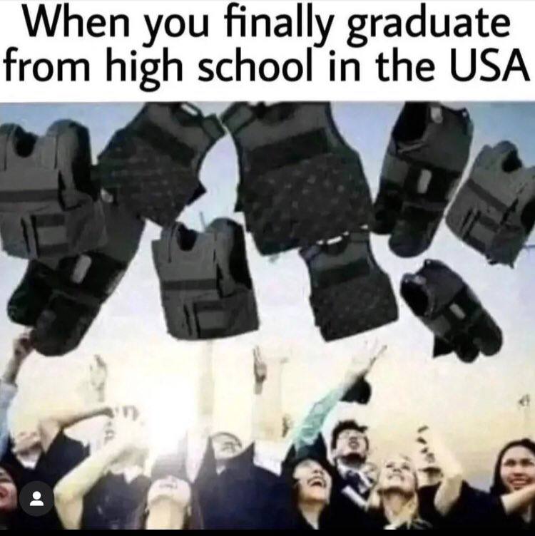 When you finally graduate from high school in the USA