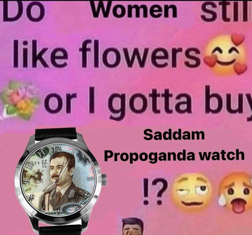 Women like or gotta bur Saddam Propoganda watch 12