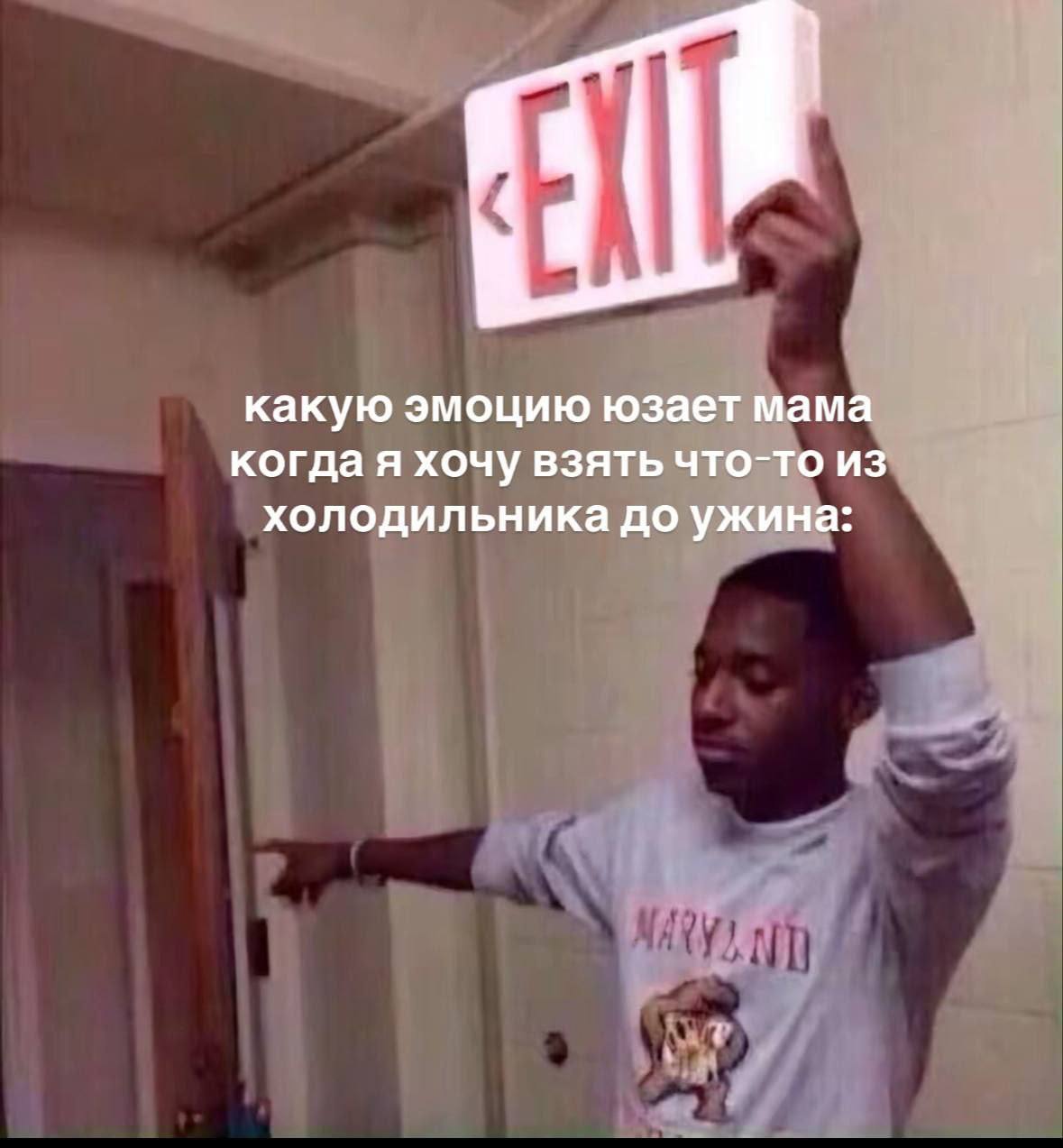какую эмоцию юзает мама когда я хочу взять что-то из холодильника до ужина: