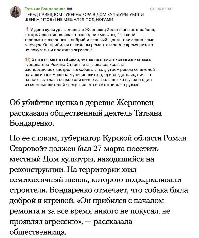 Татьяна Бондаренко ПЕРЕД ПРИЕЗДОМ ГУБЕРНАТОРА В ДОМ КУЛЬТУРЫ УБИЛИ ЩЕНКА, ЧТОБЫ НЕ МЕШАЛСЯ ПОД НОГАМИ ТГУ дома культуры в деревне Жерновец Золотухинского района который восстанавливают последние месяц