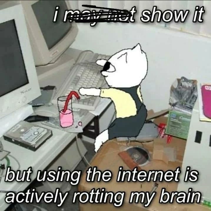 it but using the internet is ‘actively rotting my brain: