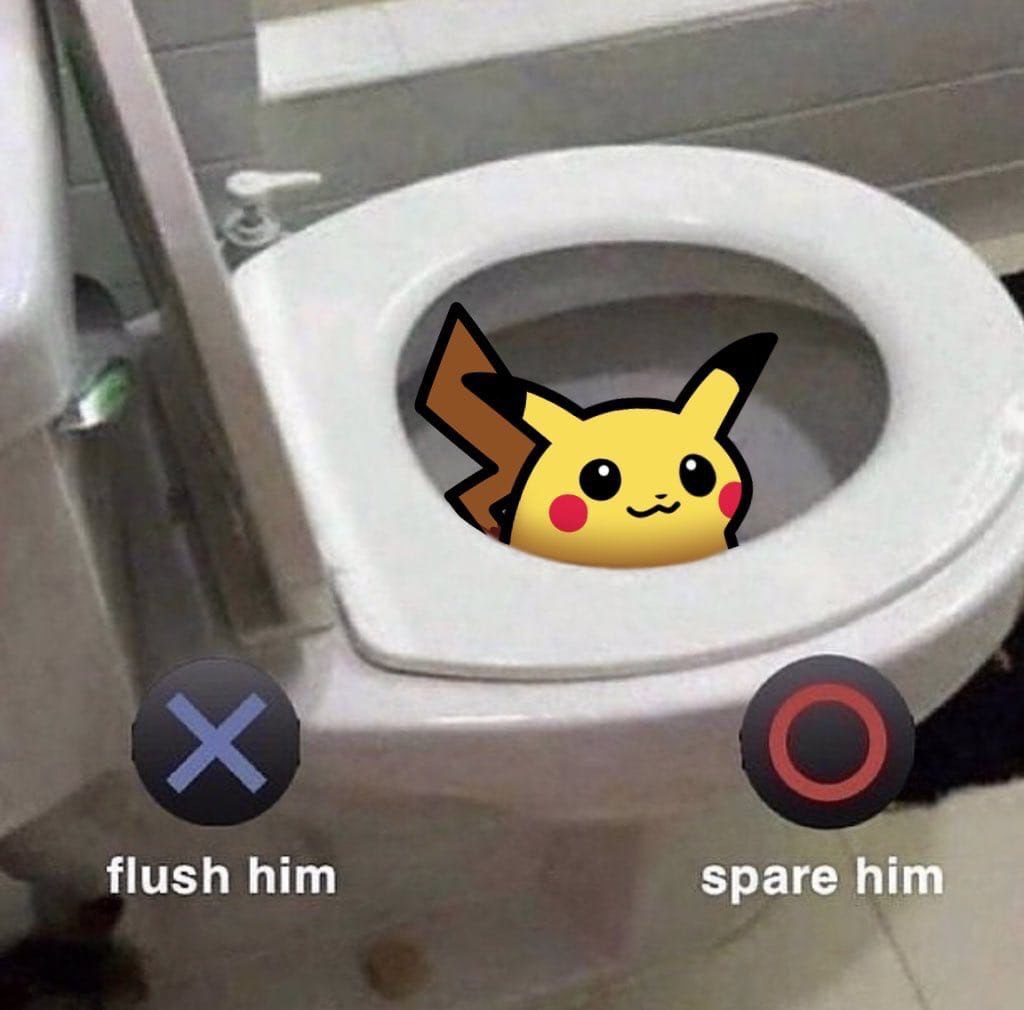 flush him spare him