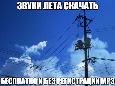 ЗВУКИ ЛЕТА СКАЧАТЬ РЕГИСТРАЦИИ МРЗ