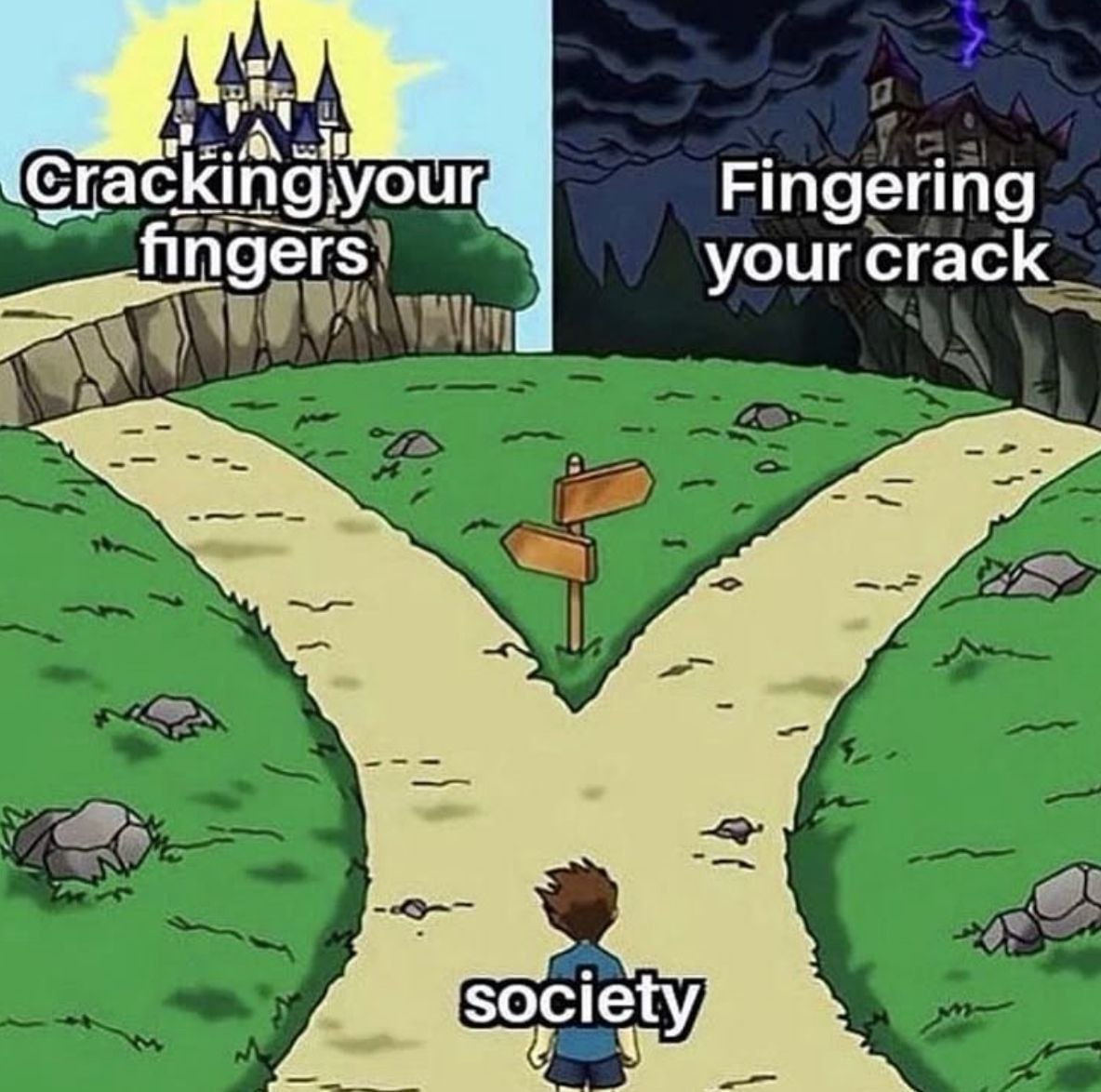 Fingering fingers your crack 2 society,